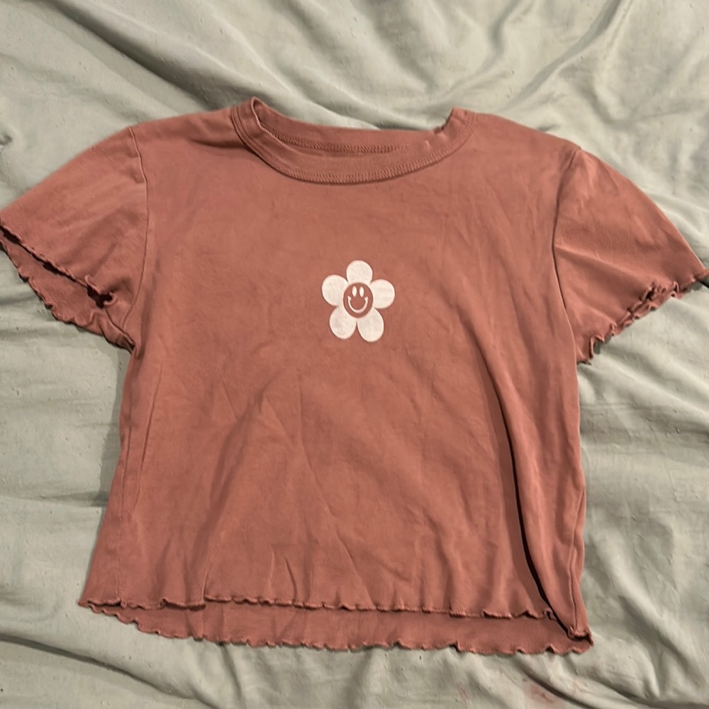 pacsun brown baby tee
